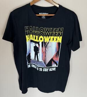 Official Halloween Horror Movie T Shirt Black Large